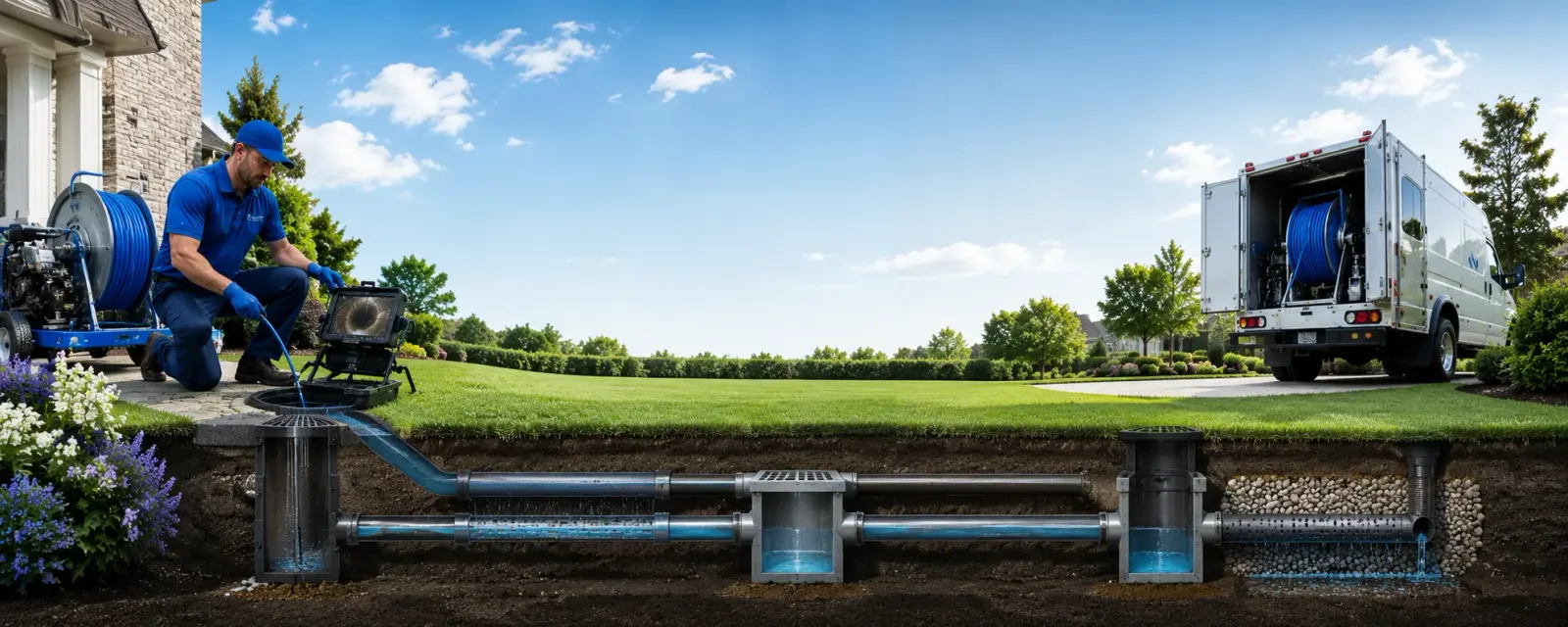 Outdoor drain cleaning information for Merom, IN